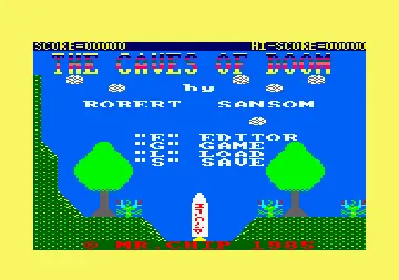 Caves Of Doom (UK) (1985) screen shot title